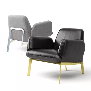 Sleek & Comfy Easy Chair 3D model image 1 