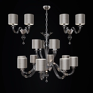 Contemporary Raphael Chandelier 3D model image 1 