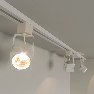 Versatile Multiband Ceiling Light 3D model image 1 