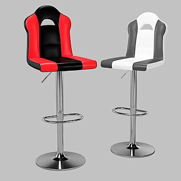 Sleek CLAPA Bar Stool 3D model image 1 