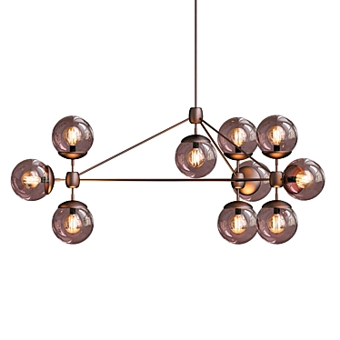 Modo chandelier 10 globes bronze smoke von Roll & Hill