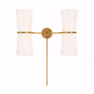 Mid-Century Swing Wall Lamp 3D model image 1 