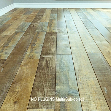 Harvest Oak Laminate Flooring 3D model image 1 