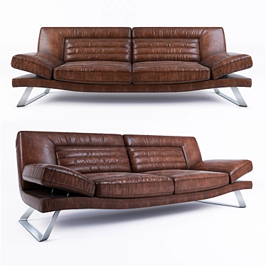 Elegant Natuzzi Respiro Sofa 3D model image 1 