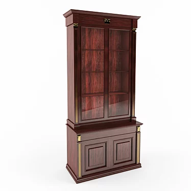Sleek Hallway Wardrobe Cabinet 3D model image 1 