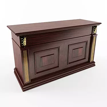 Modern Entryway Chest of Drawers 3D model image 1 