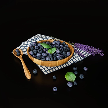 Lush Lavender Berry Bliss 3D model image 1 