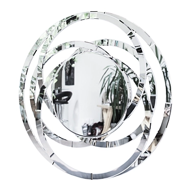 Stunning Galaxy Mirror: Elegant Décor 3D model image 1 