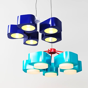 Mambo Carousel Pendant Chandelier 3D model image 1 