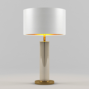 Elegant Brass Table Lamp 3D model image 1 