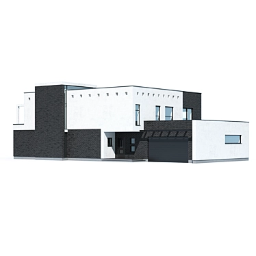 Modern Private House Design 3D model image 1 