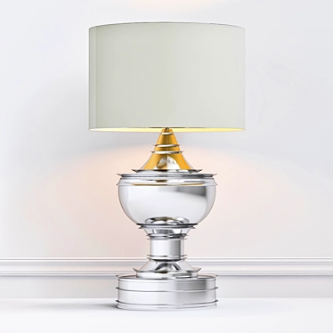 Elegant Silom Table Lamp 3D model image 1 