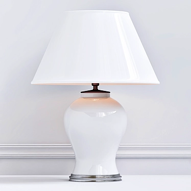 Elegant Halston Table Lamp 3D model image 1 