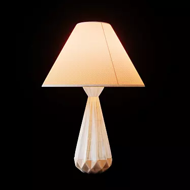 Beige Globo Jeremy Table Lamp 3D model image 1 