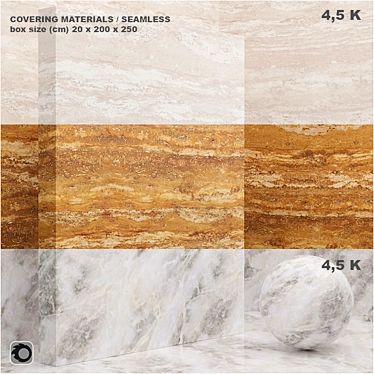 Material (seamless) - coating, marble, plaster set 44