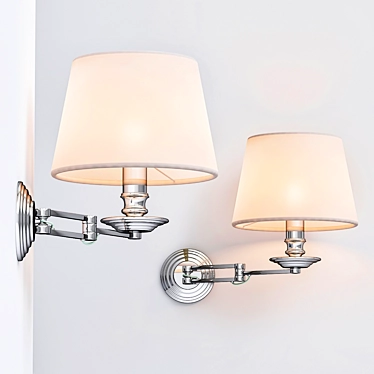 Elegant Eclipse Wall Lamp 3D model image 1 