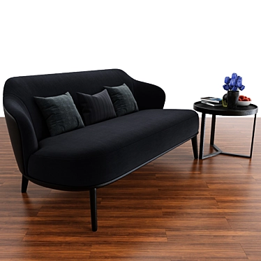 Modern Minotti Leslie Sofa Set 3D model image 1 