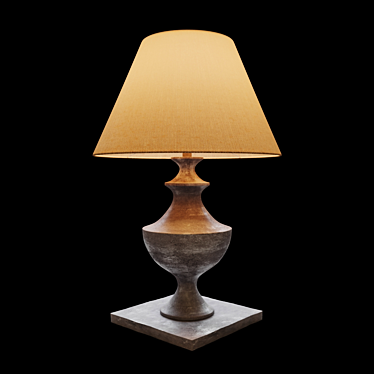 Lucide Robin 71536: Stylish Table Lamp with Brown and Gray Finish 3D model image 1 