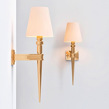 Elegant Waterloo Wall Lamp 3D model image 1 