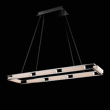 Fanton Rectangular Glass Tabletop 3D model image 1 