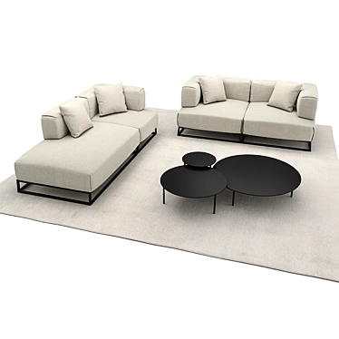 Modi NOR Collection: Modular Sofa 3D model image 1 
