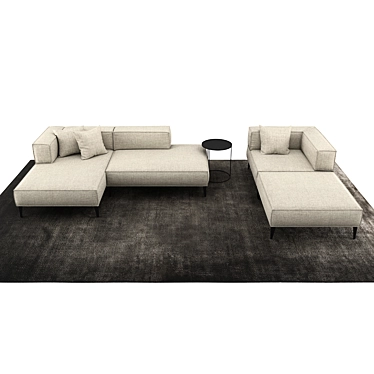 Modi Hey Collection: Versatile Outdoor Sofa 3D model image 1 