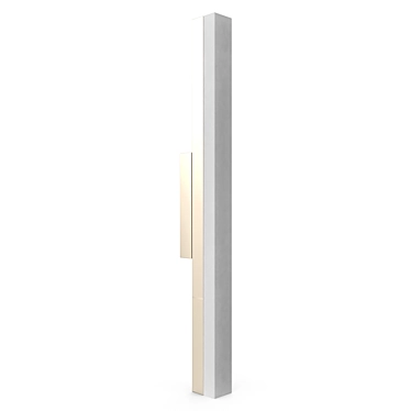 Elegant LED Mirror Backlight 3D model image 1 
