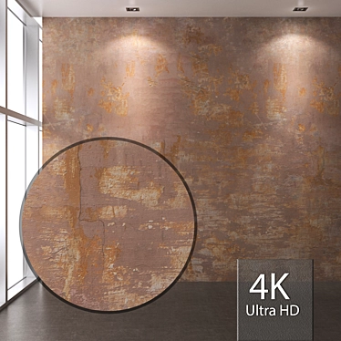 Seamless 4K Decorative Plaster 3D model image 1 