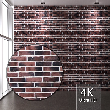 Seamless 4K Brick Textures 3D model image 1 