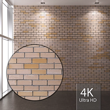 Seamless 4K Brick Texture 3D model image 1 