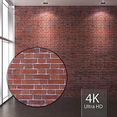 Title: Seamless 4K Brick Texture 3D model image 1 