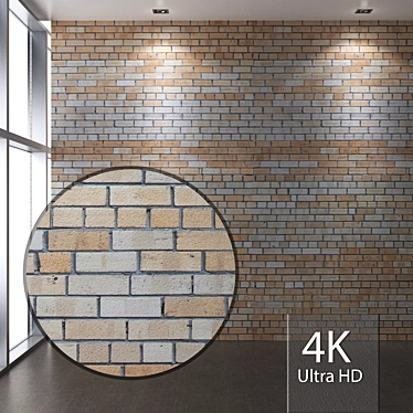 Seamless 4K Brickwork Texture 3D model image 1 