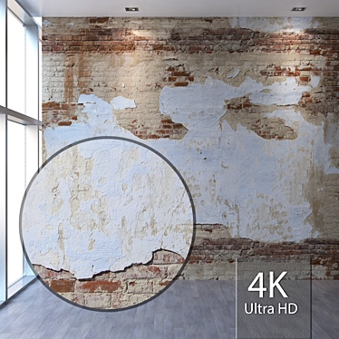 Seamless Decorative Plaster - 4K Texture 3D model image 1 