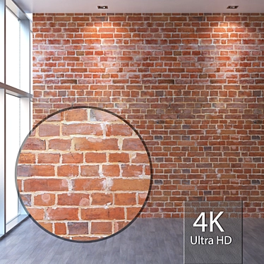 Seamless Brick Texture, 4K 3D model image 1 