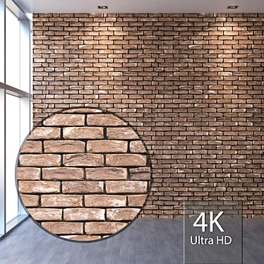 Seamless 4K Bricklaying Texture 3D model image 1 