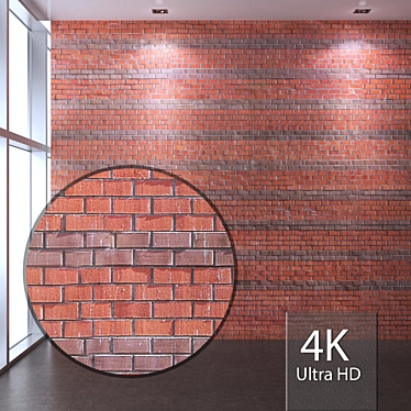 Title: Seamless 4K Brick Texture 3D model image 1 