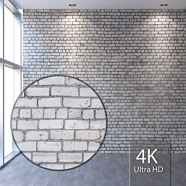 Seamless 4K Bricklaying Texture 3D model image 1 