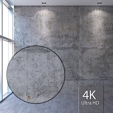 Seamless Concrete Wall Texture 3D model image 1 