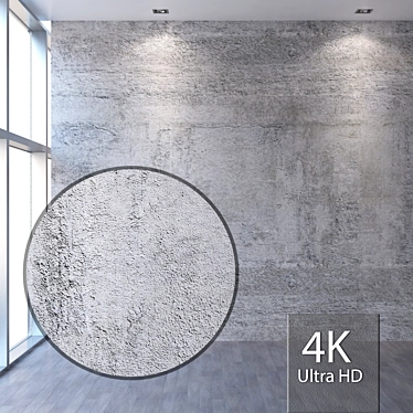 Seamless Concrete Wall Texture 3D model image 1 