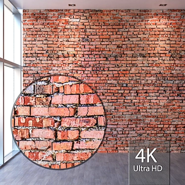 Seamless Brickwork Texture in 4K 3D model image 1 