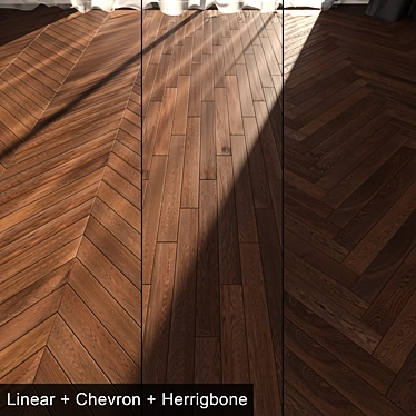 Tamarindo Oak Parquet: Luxury Flooring 3D model image 1 