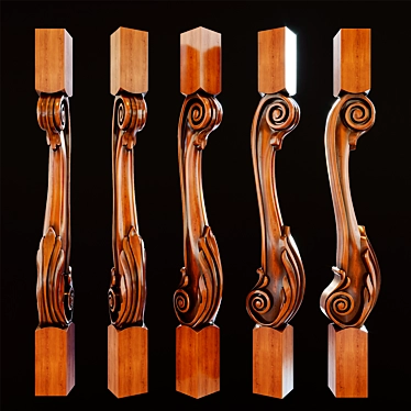 Corona-2014 Baluster: Timeless Elegance 3D model image 1 