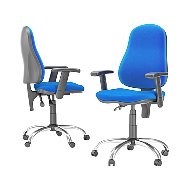 OFFIX GTR Freelock Chair: Style Redefined 3D model image 1 