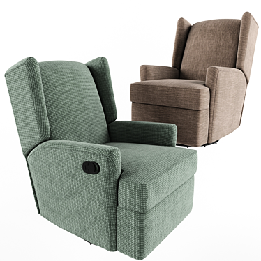 Elevate your comfort with the Hemingway Recliner 3D model image 1 