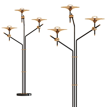 Modern Skew Floor Lamp II 3D model image 1 