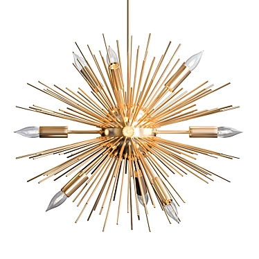 Modern Chrome Pendant Lighting 3D model image 1 