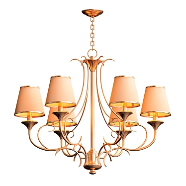 Elegant Crystal Chandelier 3D model image 1 
