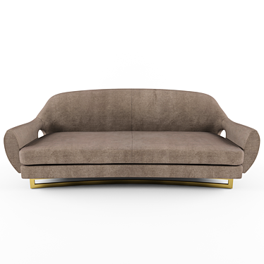 Gotham Gumi Sofa: Sleek and Chic Comfort 3D model image 1 