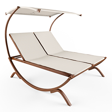 Luxury Double Chaise Lounge 3D model image 1 