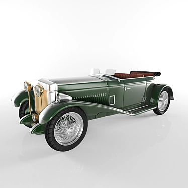 Vintage Convertible Car 3D model image 1 